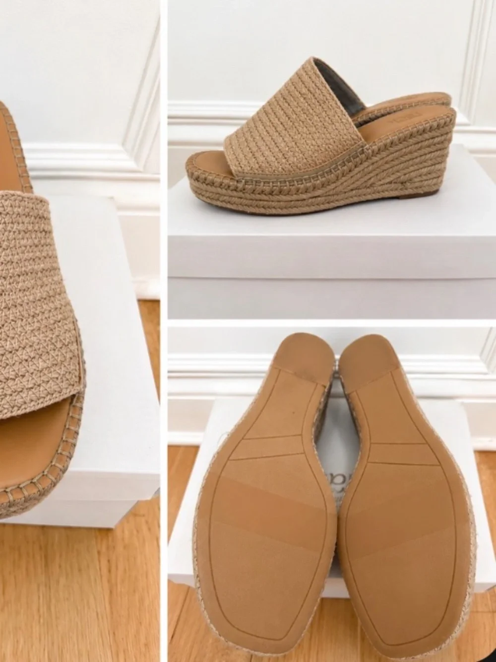 Report Claire Espadrille Wedge Sandals Size 7M